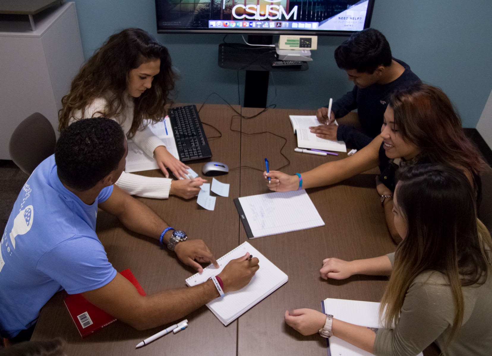students studying in the academic success center