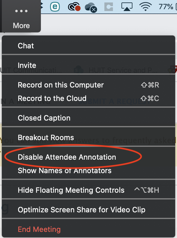 disable annotation zoom meeting settings