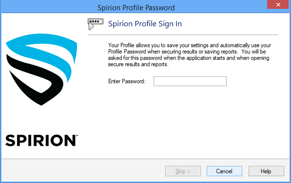 profile sign in pop up