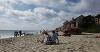 REU Students at the beach