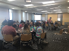 REU Students at a weekly seminar