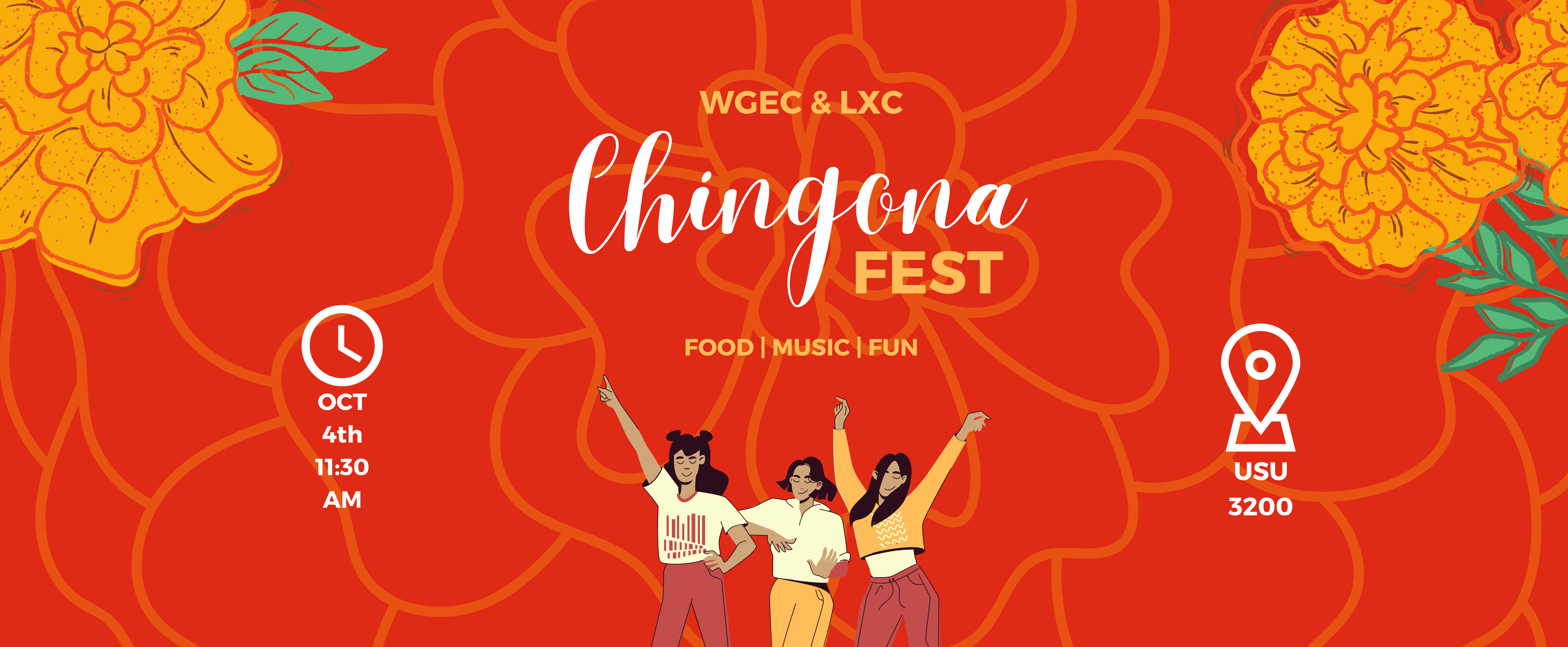 ChingonaFest - Tuesday, October 4, 2022 - 11:30am to 1:00pm - University Student Union 3200