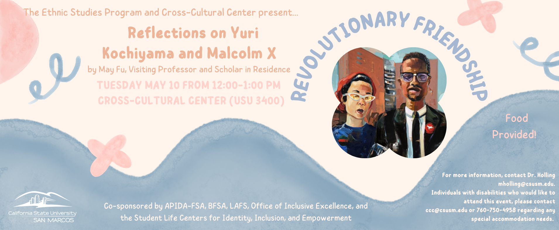 Revolutionary Friendship: Reflections on Yuri Kochiyama and Malcolm X - Tuesday, May 10, 2022 - 12pm to 1pm - Cross-Cultural Center (USU 3400)