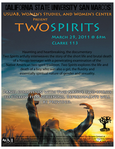 Two-Spirits Film and Panel Flyer