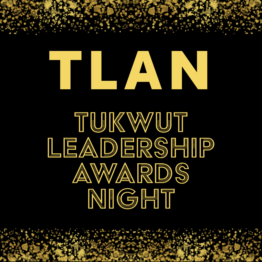 tukwut leadership awards night in gold on black