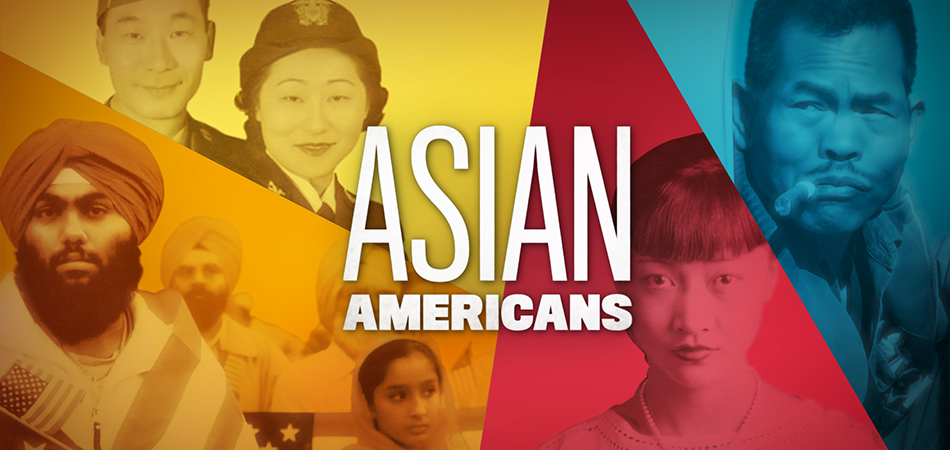 Title card for Asian Americans documentary