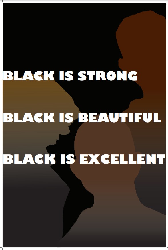 Black is strong poster