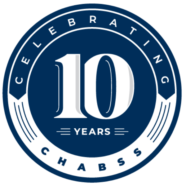 CHABSS 10-year anniversary logo