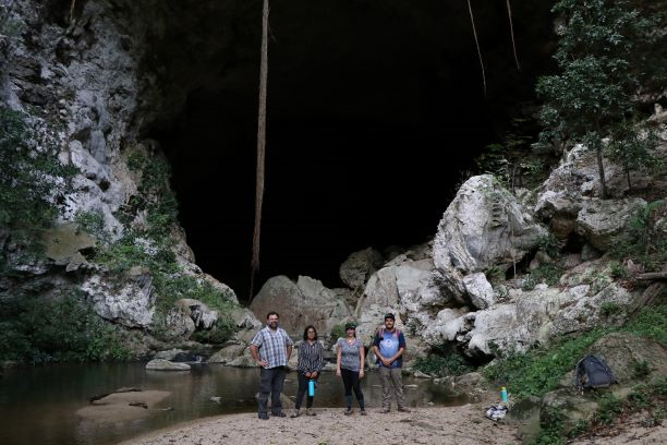 Huge Belize cave opening