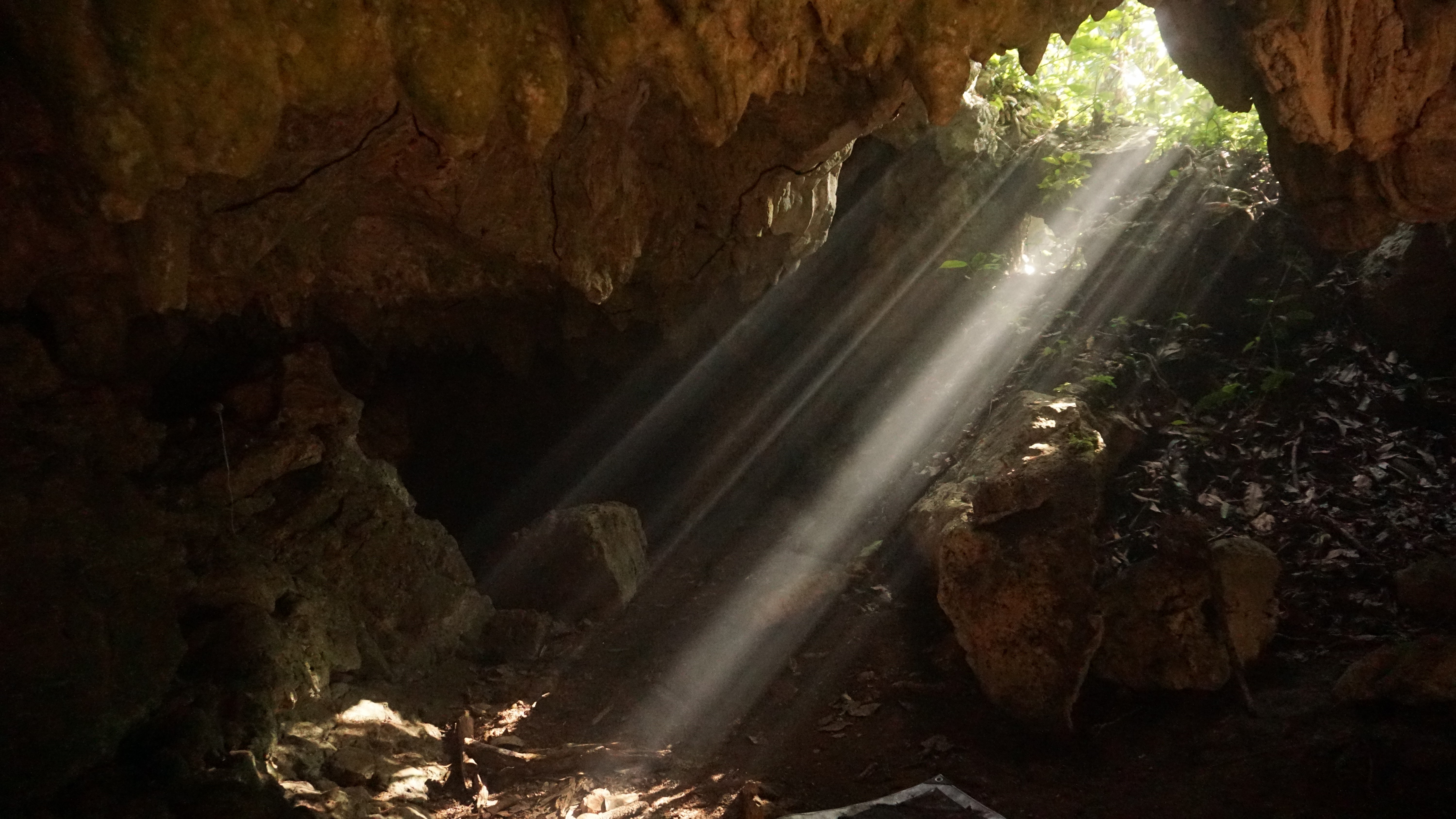 Sunlight on the copal smoke