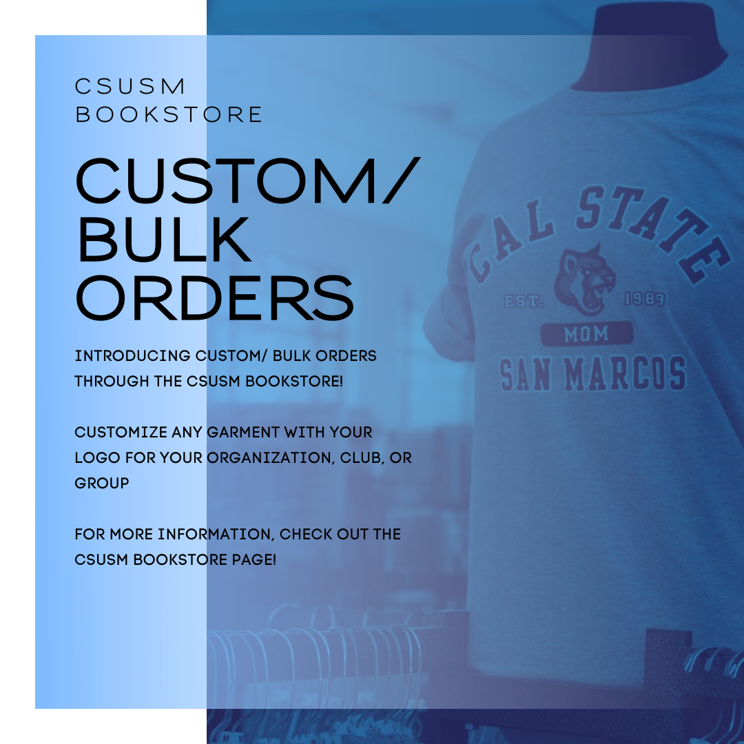 CSUSM Bookstore Bulk Orders