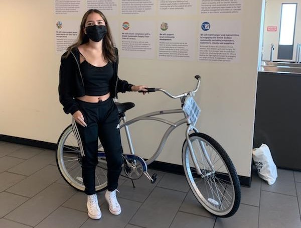 Hayeli Garcia With A Brand New Bike