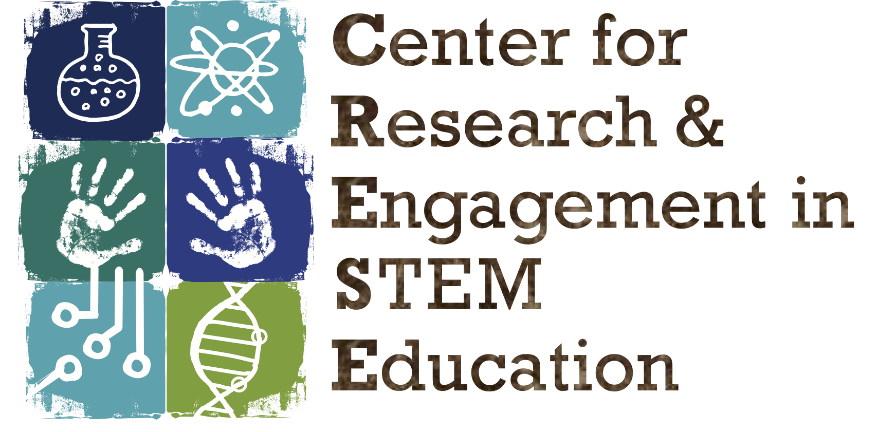 Logo with text: Center for Research & Engagement in STEM Education
