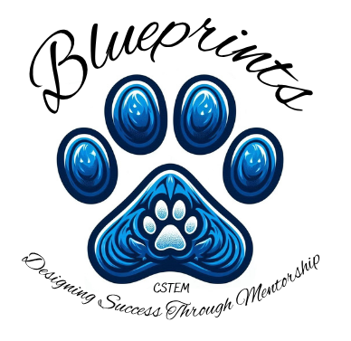 blue paw print