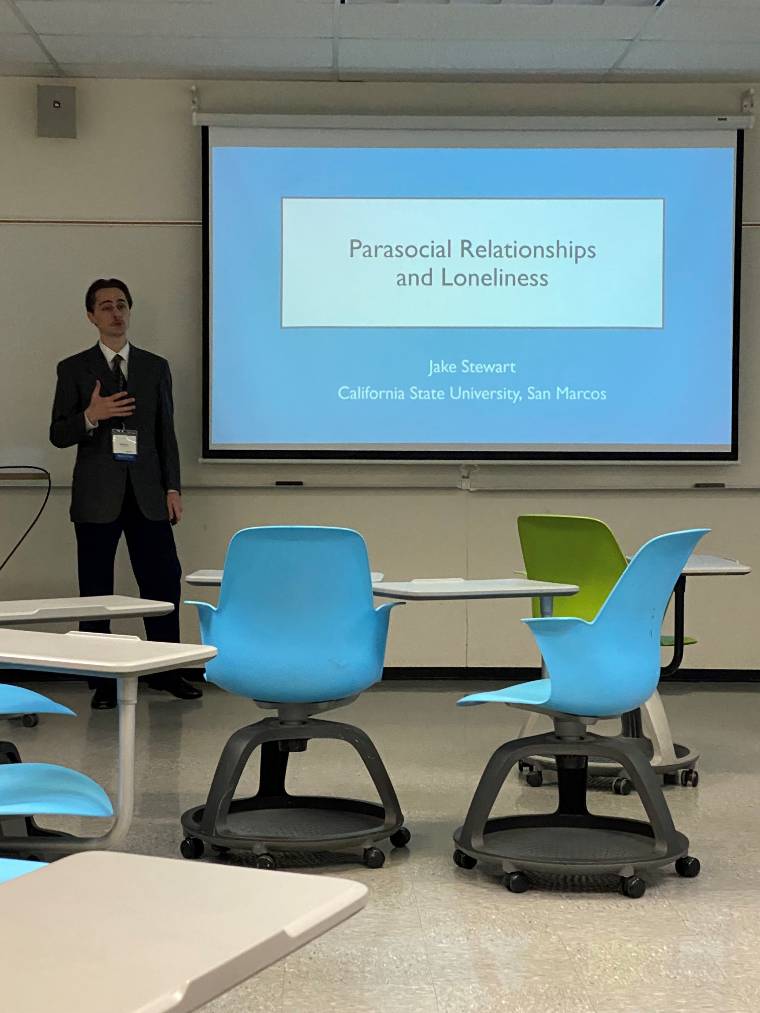 Jake Stewart presenting