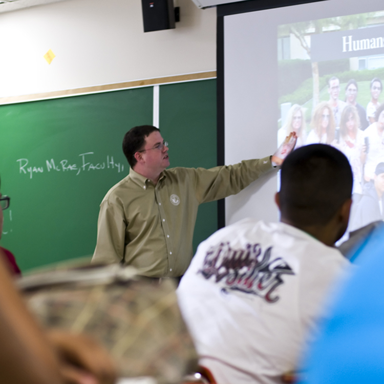 professor lecturing class