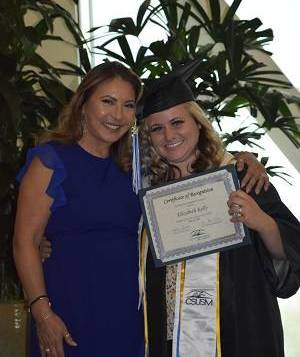 Dr. Lorena Checa and EOP Student Elizabeth Kelly