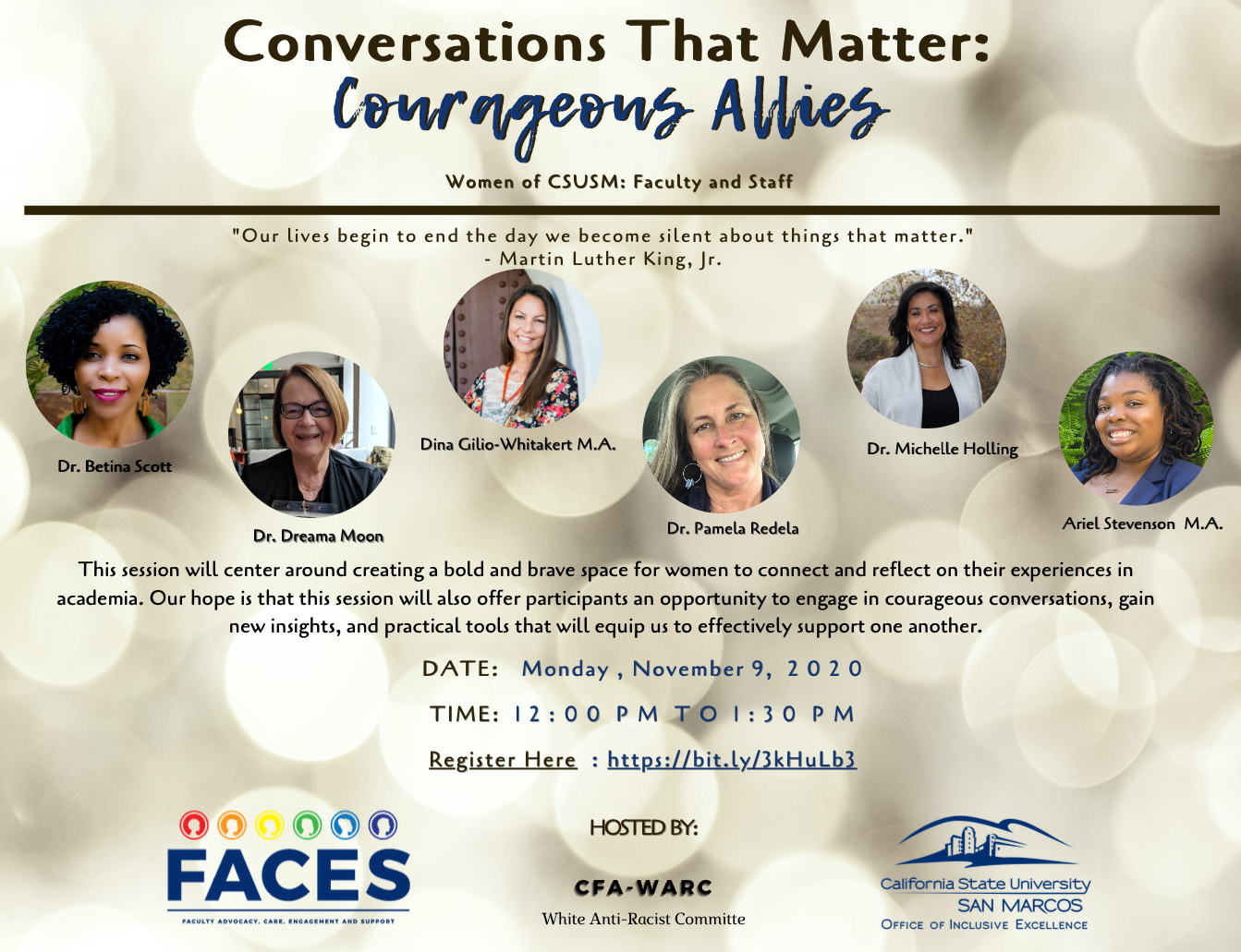 Conversations That Matter: Courageous Allies, Women of CSUSM- Faculty and Staff