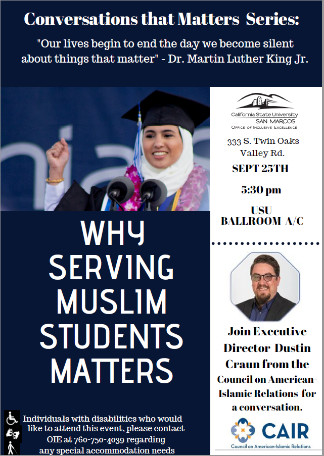 Why serving muslim students matter poster
