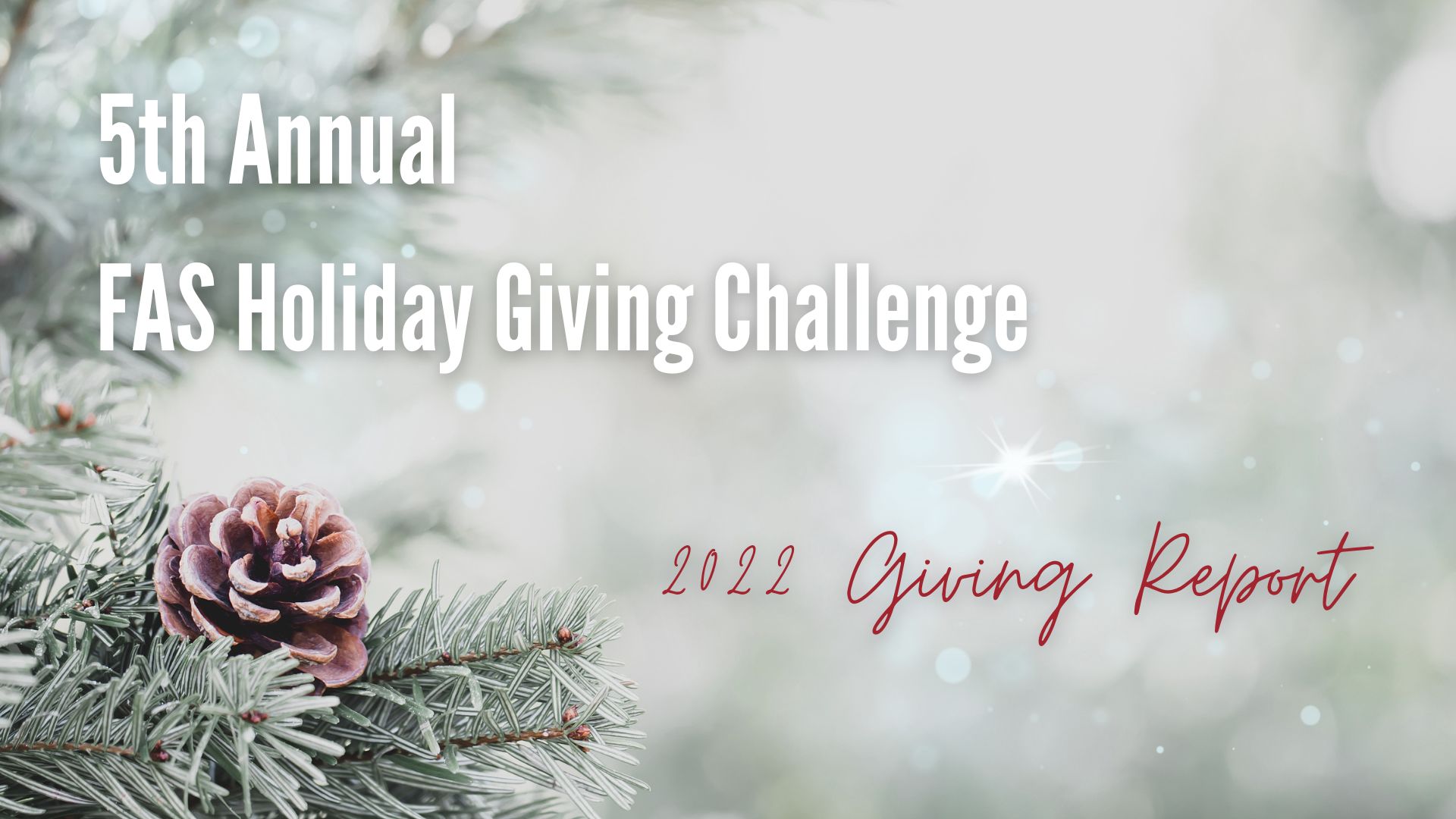 holiday giving challenge December 14th - 21st