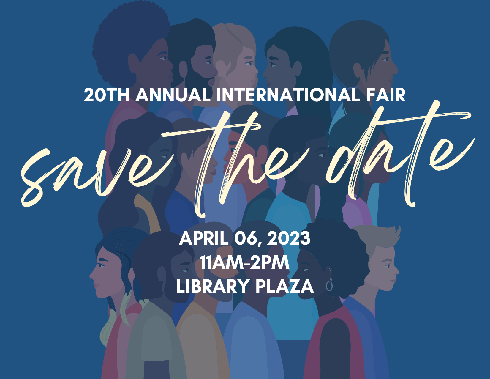 Save the date - International fair poster