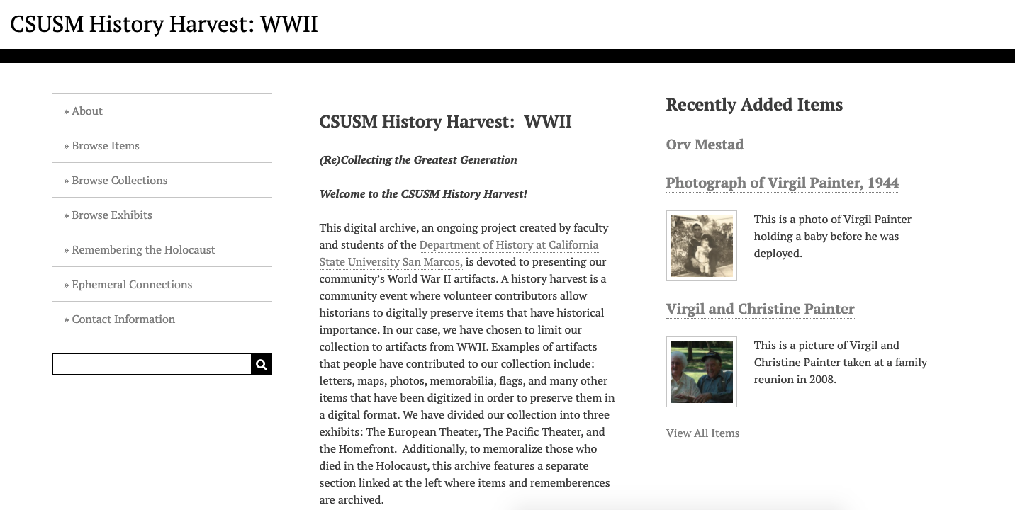 CSUSM History Harvest