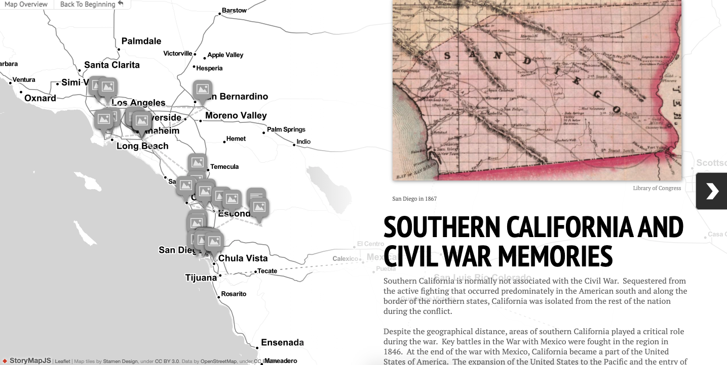 Southern California and Civil War Memories
