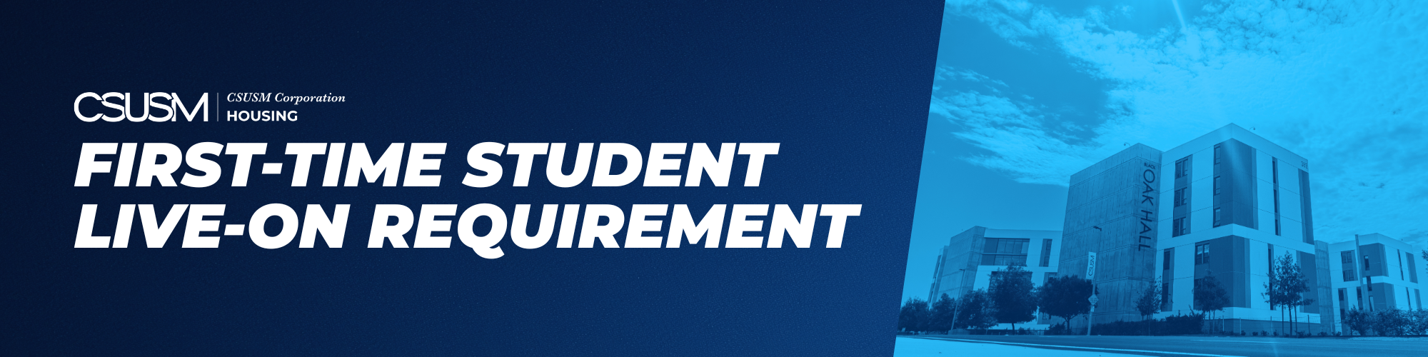 first time student live on requirement