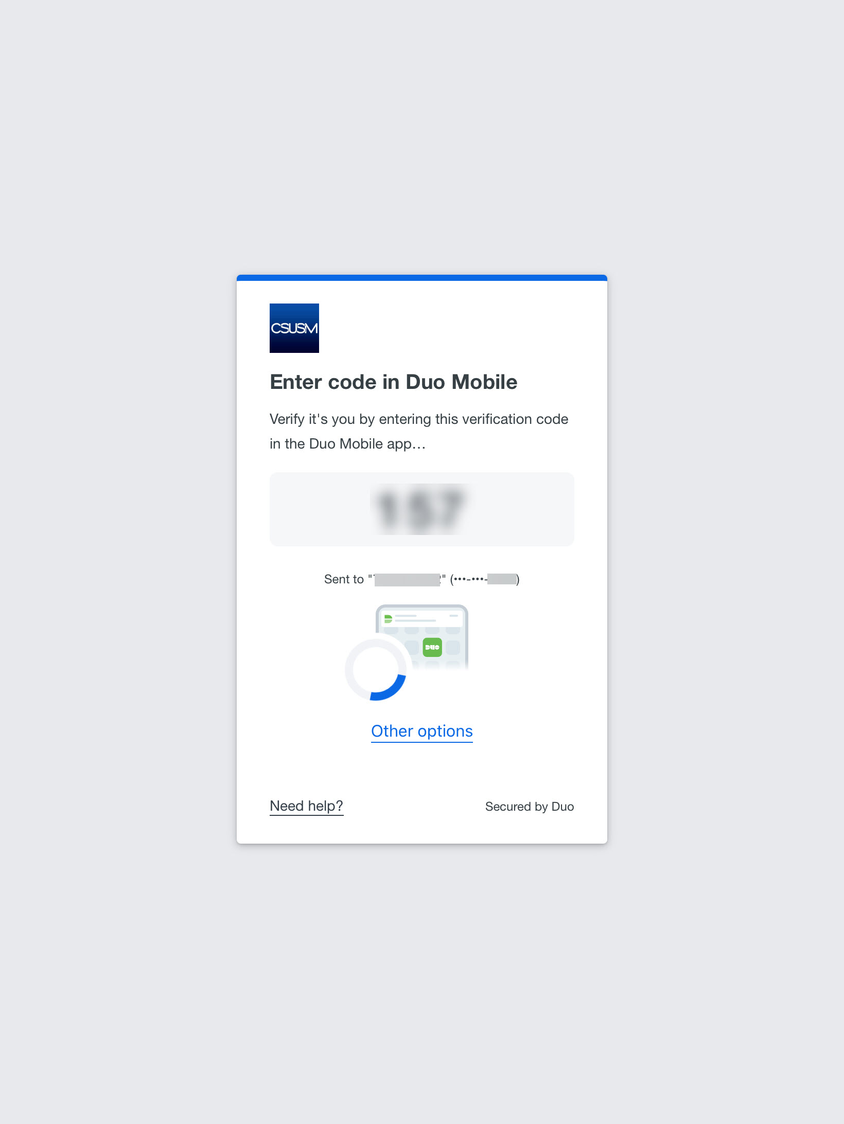Step 4 MFA DUO Prompt
