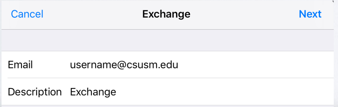 input your csusm email address