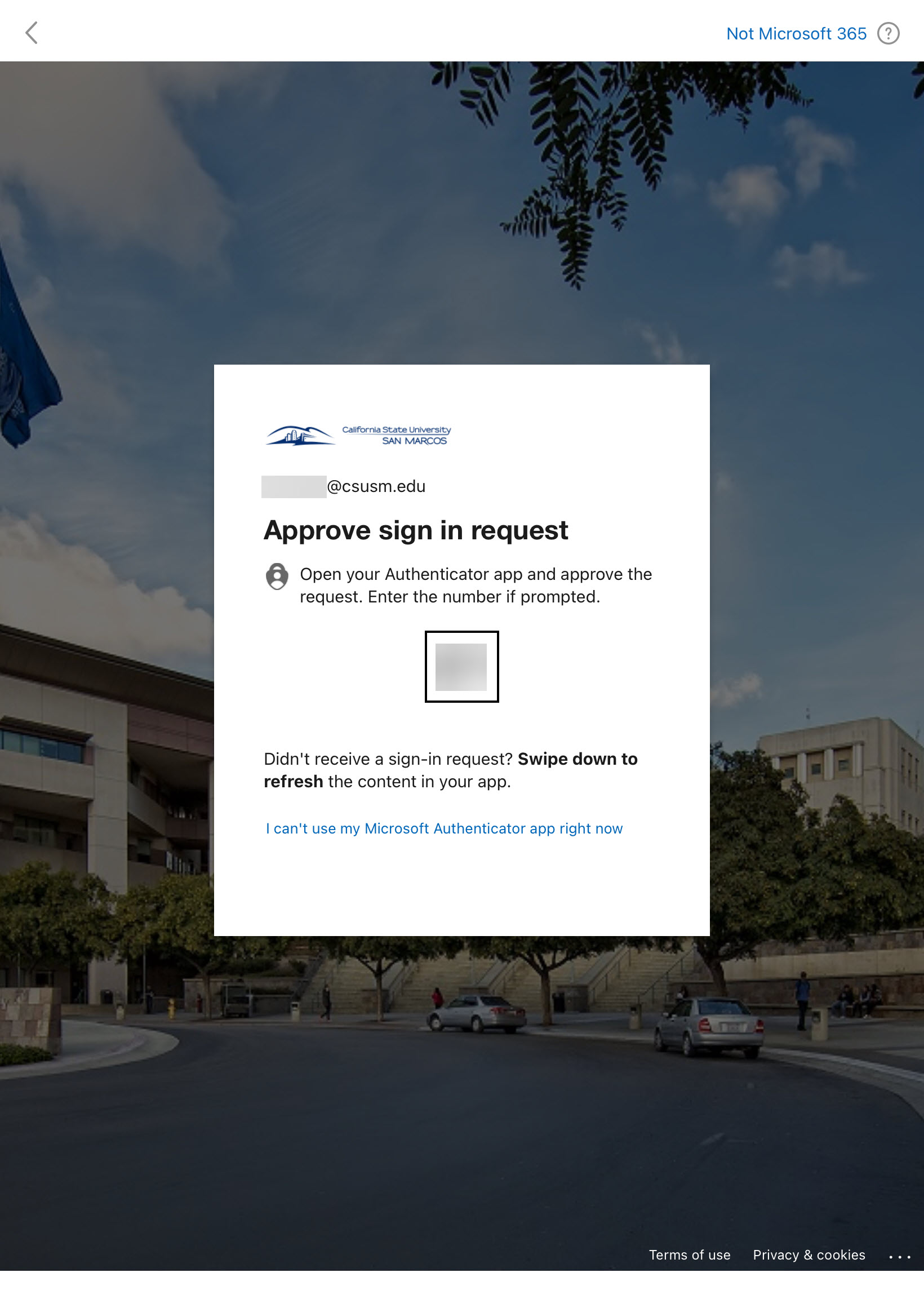 Step 4 MFA Microsoft Authenticator Prompt