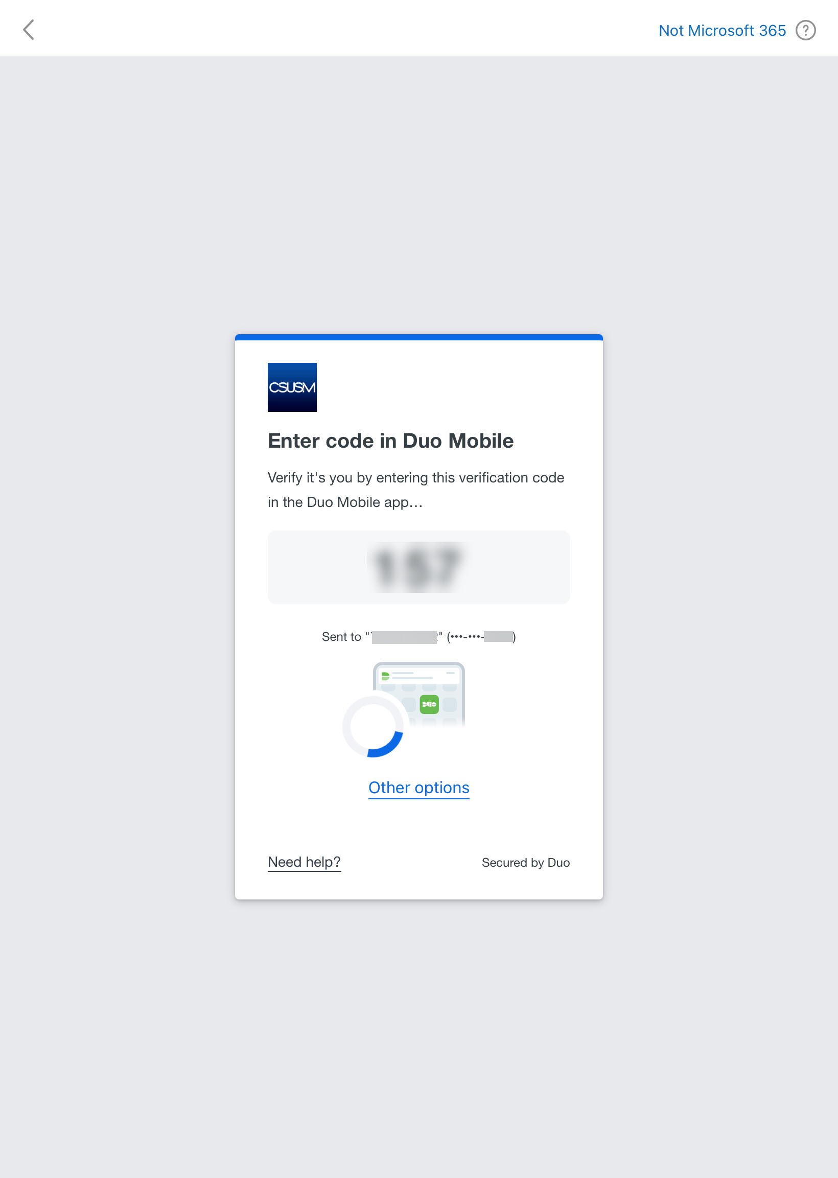 Step 4 MFA DUO Prompt