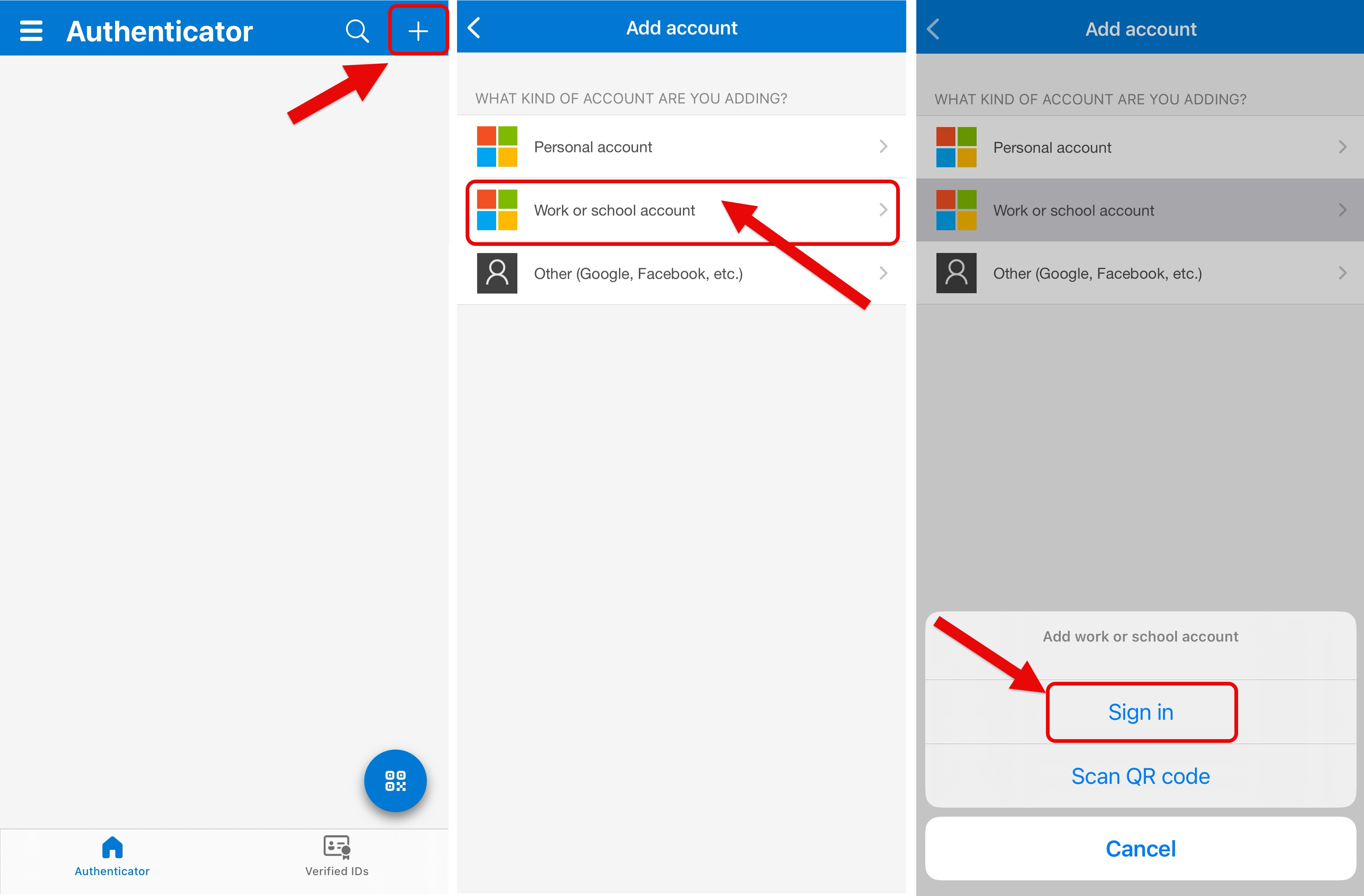 Authenticator Step 1