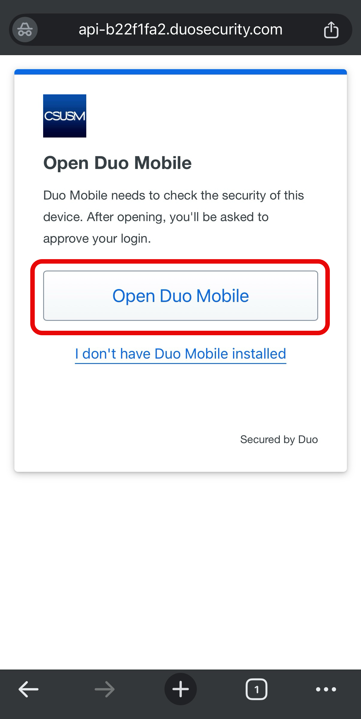 Authenticator Step 3