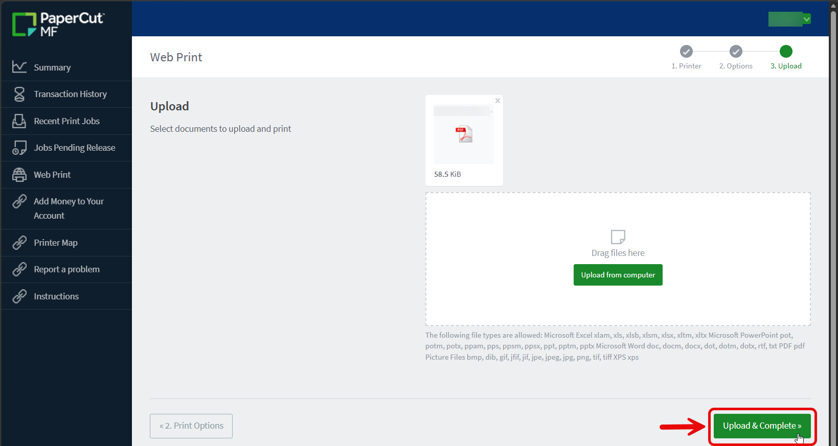 Document Uploaded