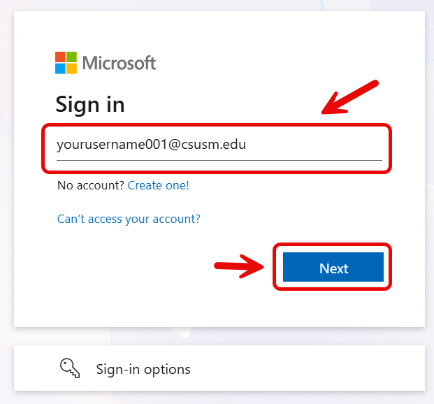Microsoft sign-in