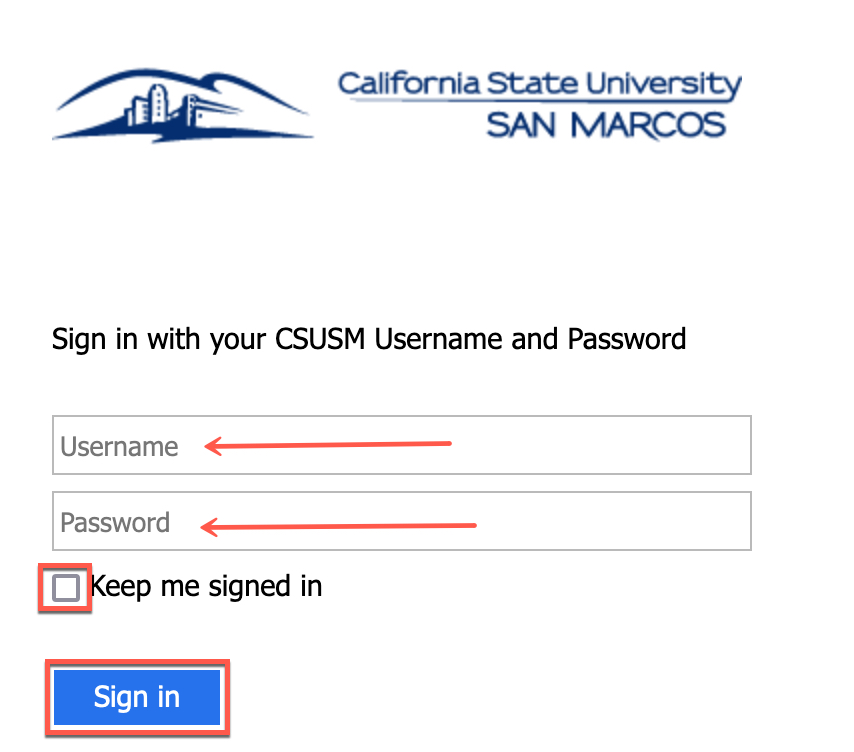 csusm sign in page