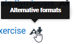 Alternative formats icon
