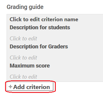 add criterion