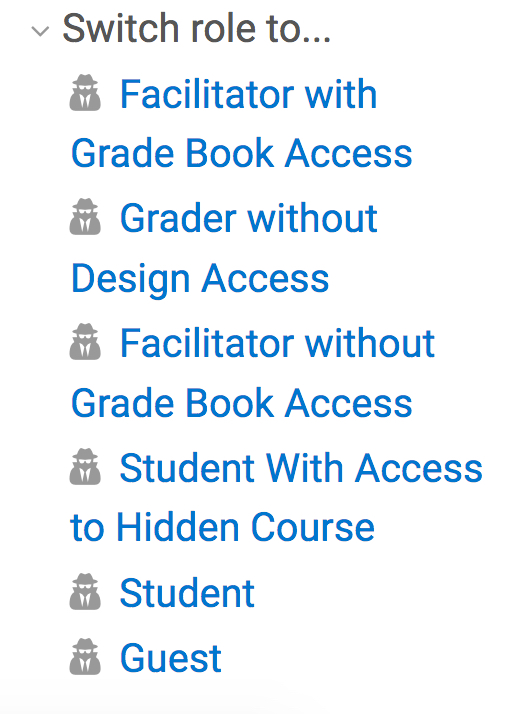 select student role from the list of available roles
