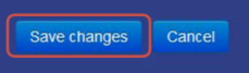 select the save changes button