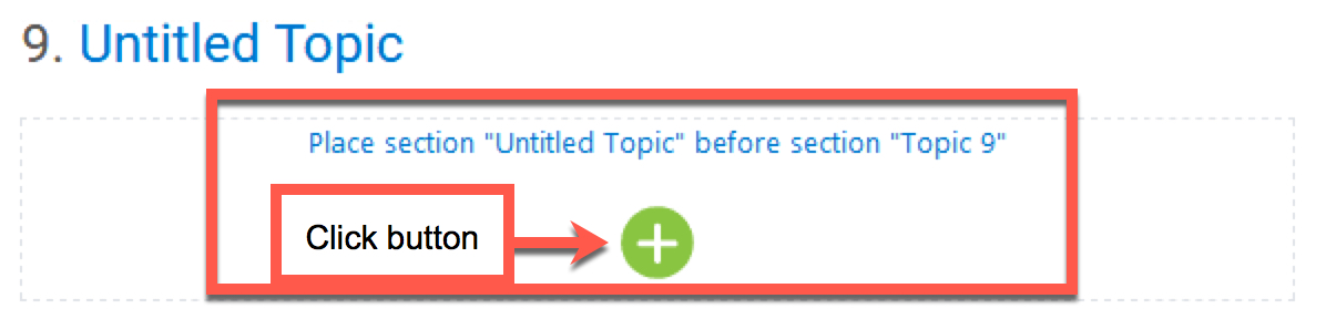 click the green plus icon to move