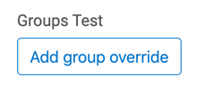 Add group override button