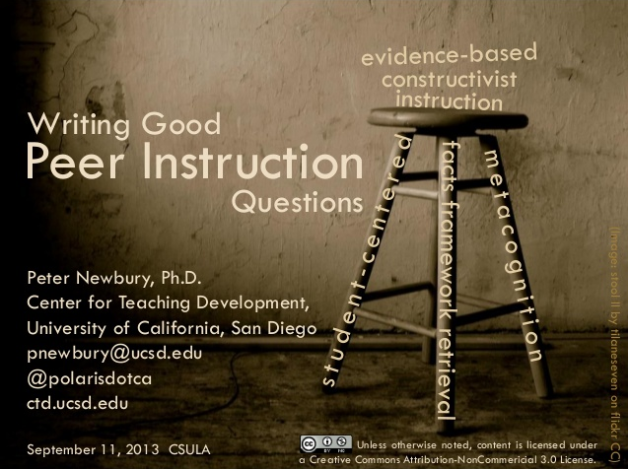 Writing Good Peer Instruction Questions