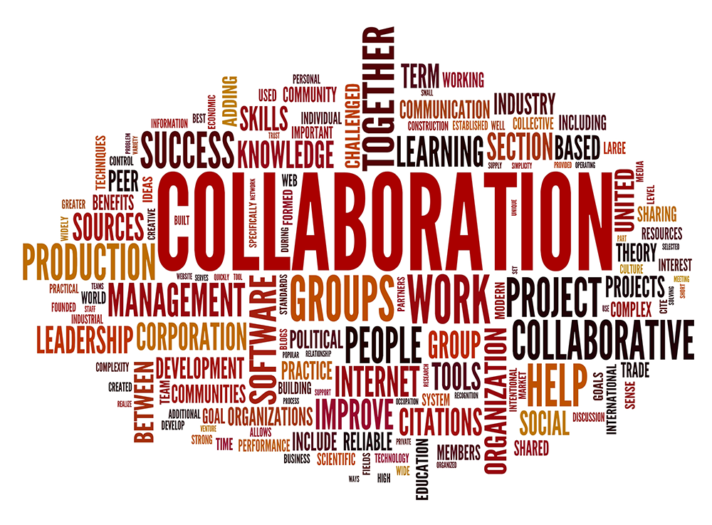 Collaboration word cloud.