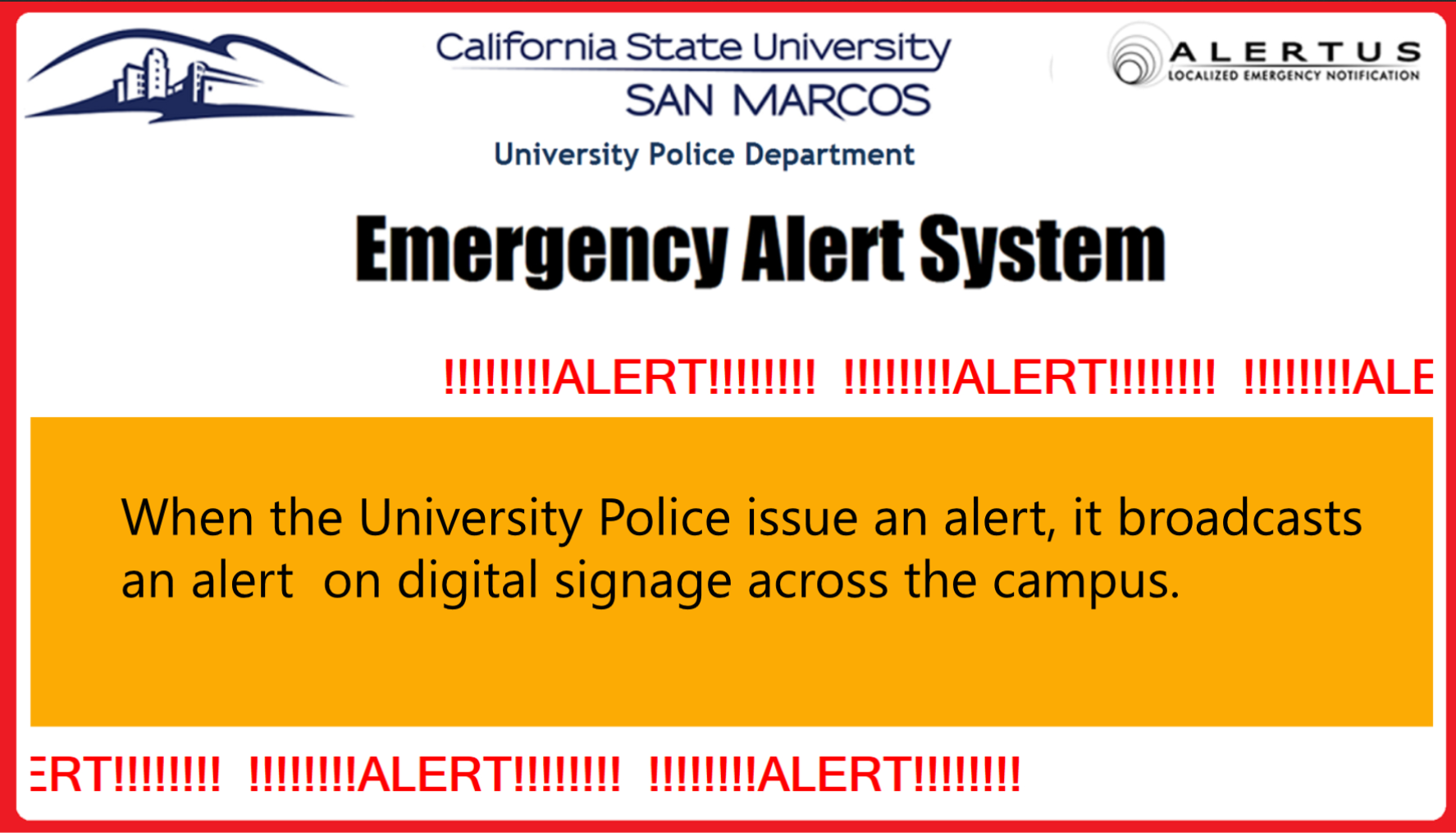 Emergency Alert Example