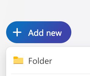add new folder option