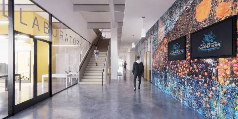 Level 1 entrance and corridor