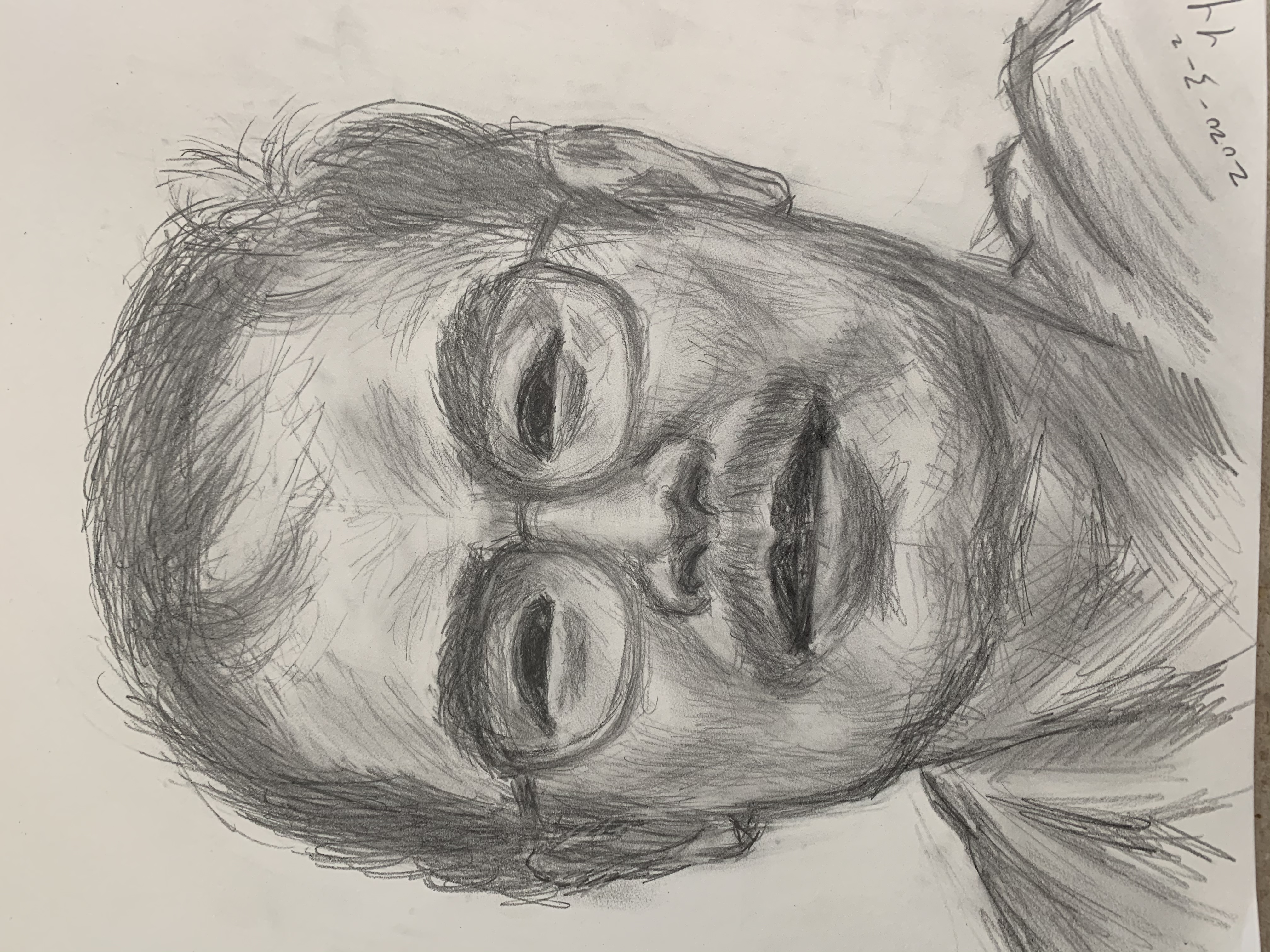 Pencil drawn Dr. Yuan