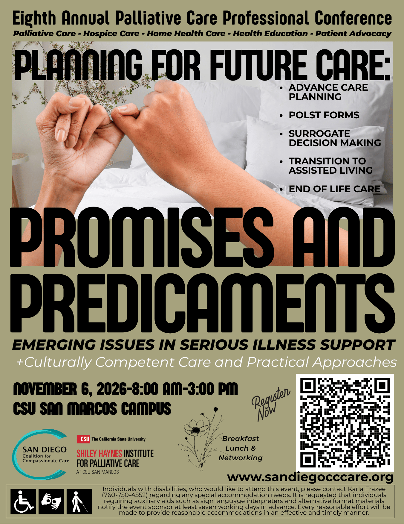 flyer for 2026 palliative care conference
